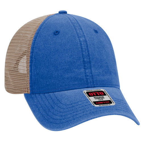 OTTO CAP® 121-1202 - OTTO COMFY FIT® 6 Panel Low Profile Mesh Back Trucker Hat