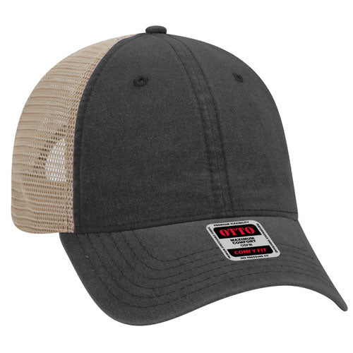 OTTO CAP® 121-1202 - OTTO COMFY FIT® 6 Panel Low Profile Mesh Back Trucker Hat