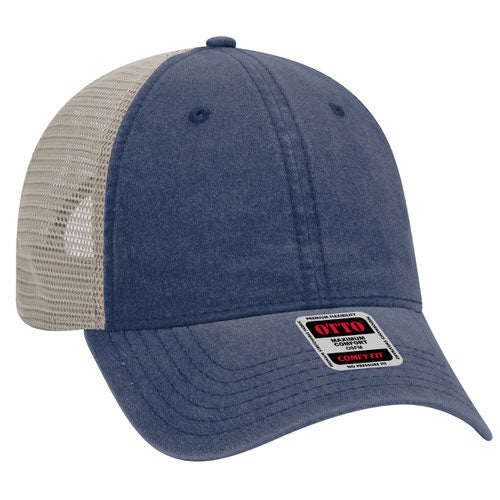 OTTO CAP® 121-1202 - OTTO COMFY FIT® 6 Panel Low Profile Mesh Back Trucker Hat