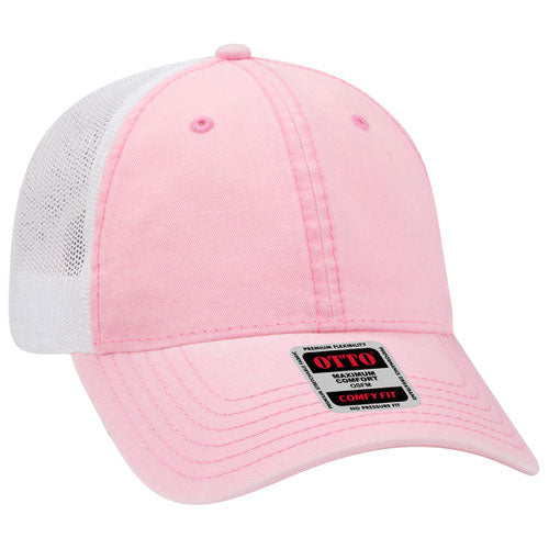 OTTO CAP® 121-1202 - OTTO COMFY FIT® 6 Panel Low Profile Mesh Back Trucker Hat