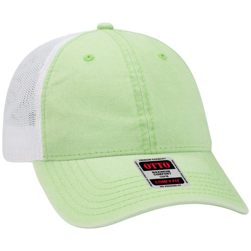 OTTO CAP® 121-1202 - OTTO COMFY FIT® 6 Panel Low Profile Mesh Back Trucker Hat