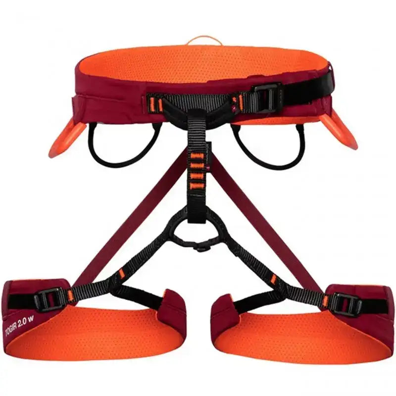 Mammut Togir 2.0 3 Slide Harness Women – Blood Red | Lightweight, Versatile Climbing Harness for Rock, Ice & Alpine Adventures
