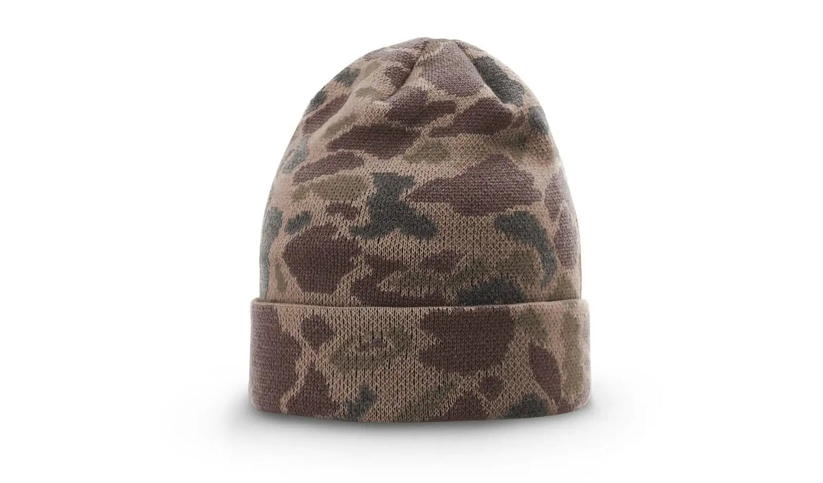 Richardson 126 Duck Camo Beanie – Double-Layer Knit