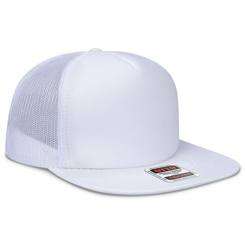 OTTO CAP® 132-1037 - OTTO SNAP 5 Panel High Crown Mesh Back Trucker Snapback Hat
