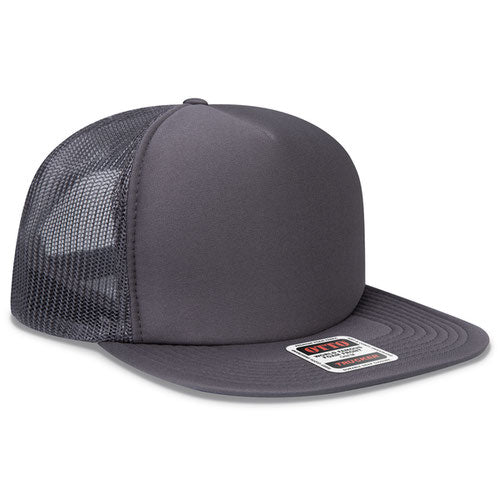 OTTO CAP® 132-1037 - OTTO SNAP 5 Panel High Crown Mesh Back Trucker Snapback Hat