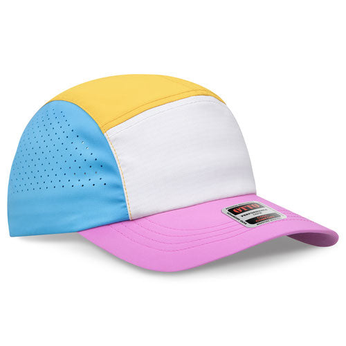 OTTO CAP® 133-1 - 5 Panel Running Hat w/ Elastic Soft Visor OSFM