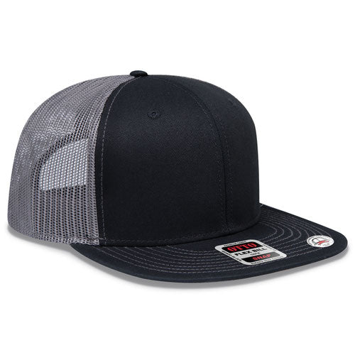 OTTO CAP® 141-1070 - OTTO SNAP 6 Panel Pro Style Mesh Back Trucker Snapback Hat
