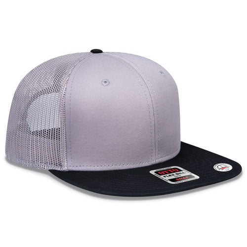 OTTO CAP® 141-1070 - OTTO SNAP 6 Panel Pro Style Mesh Back Trucker Snapback Hat