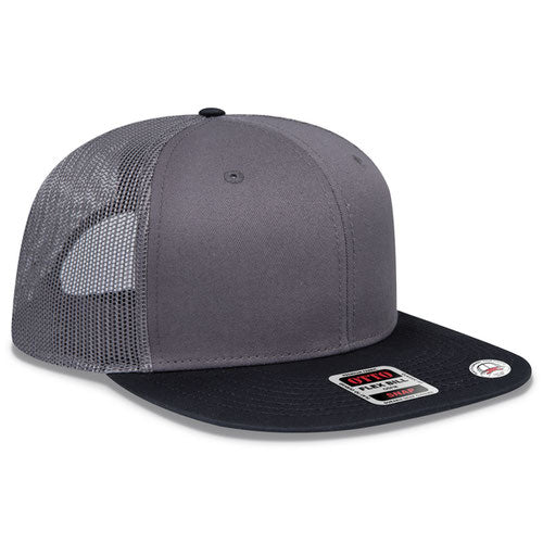 OTTO CAP® 141-1070 - OTTO SNAP 6 Panel Pro Style Mesh Back Trucker Snapback Hat