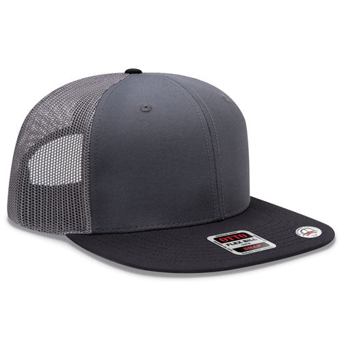 OTTO CAP® 141-1070 - OTTO SNAP 6 Panel Pro Style Mesh Back Trucker Snapback Hat