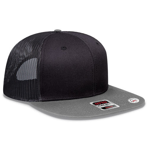 OTTO CAP® 141-1070 - OTTO SNAP 6 Panel Pro Style Mesh Back Trucker Snapback Hat