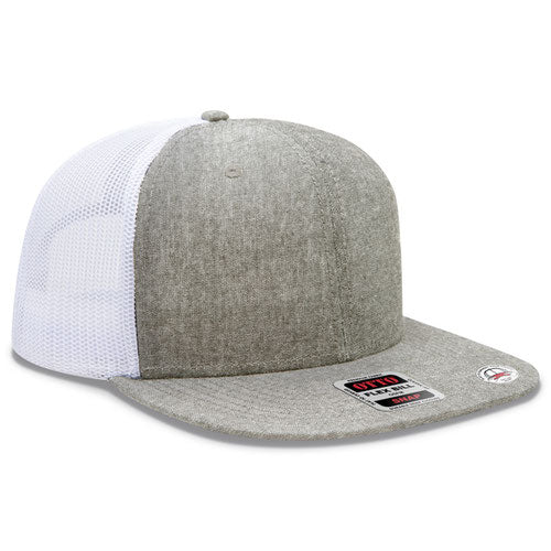 OTTO CAP® 141-1070 - OTTO SNAP 6 Panel Pro Style Mesh Back Trucker Snapback Hat