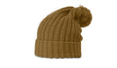 Richardson 143 Chunk Cable Beanie w/Cuff & Pom | Cozy Cable Knit Beanie