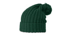 Richardson 143 Chunk Cable Beanie w/Cuff & Pom | Cozy Cable Knit Beanie