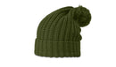 Richardson 143 Chunk Cable Beanie w/Cuff & Pom | Cozy Cable Knit Beanie
