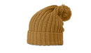 Richardson 143 Chunk Cable Beanie w/Cuff & Pom | Cozy Cable Knit Beanie