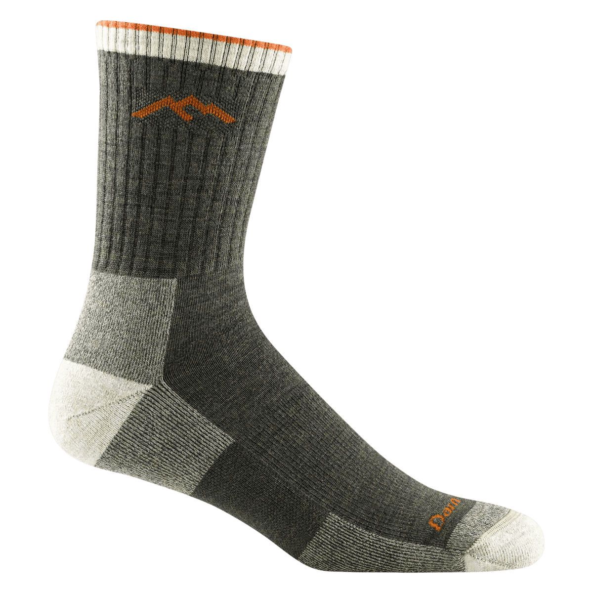 Darn Tough 1466 Hiker Micro Crew Midweight Socks - Men's - Durable Merino Wool, Moisture-Wicking, Arch Support for Thru-Hiking