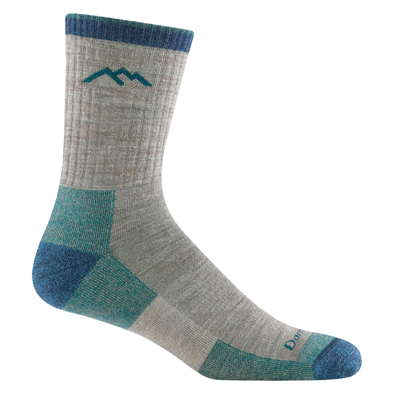 Darn Tough 1466 Hiker Micro Crew Midweight Socks - Men's - Durable Merino Wool, Moisture-Wicking, Arch Support for Thru-Hiking