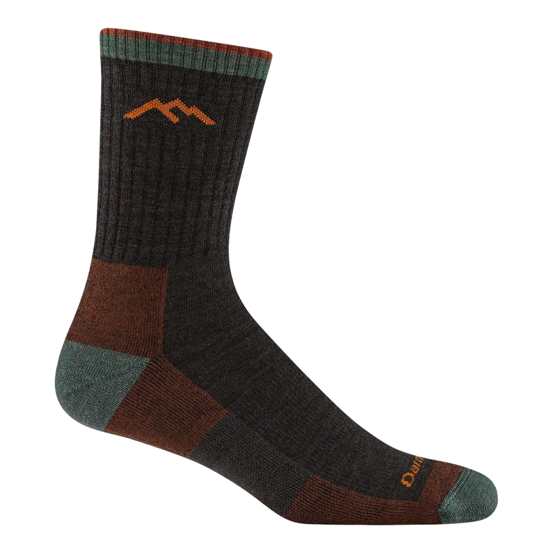 Darn Tough 1466 Hiker Micro Crew Midweight Socks - Men's - Durable Merino Wool, Moisture-Wicking, Arch Support for Thru-Hiking
