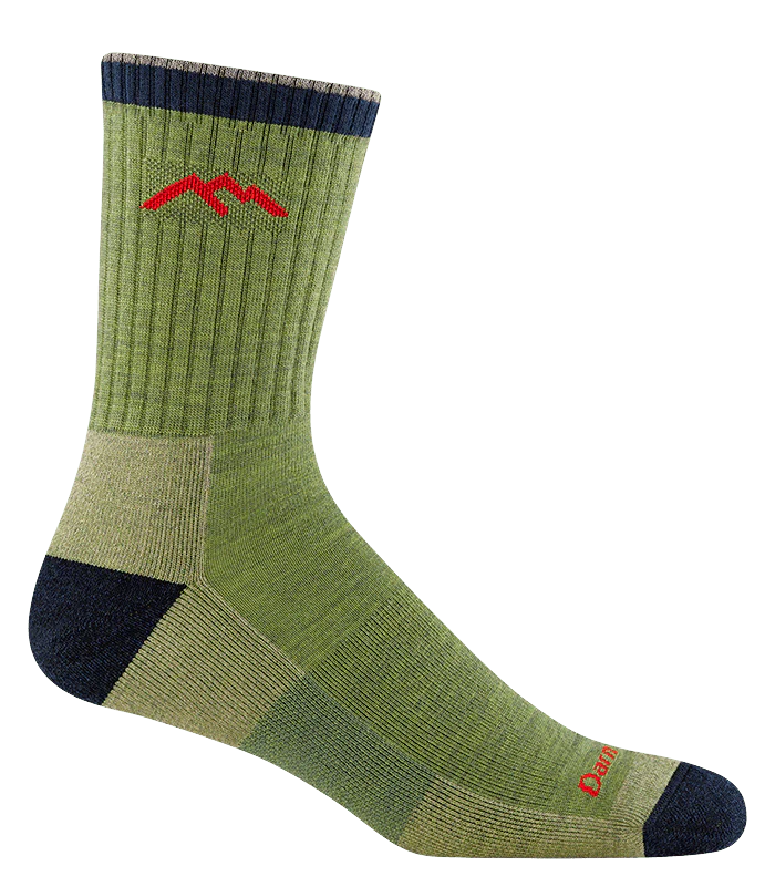 Darn Tough 1466 Hiker Micro Crew Midweight Socks - Men's - Durable Merino Wool, Moisture-Wicking, Arch Support for Thru-Hiking