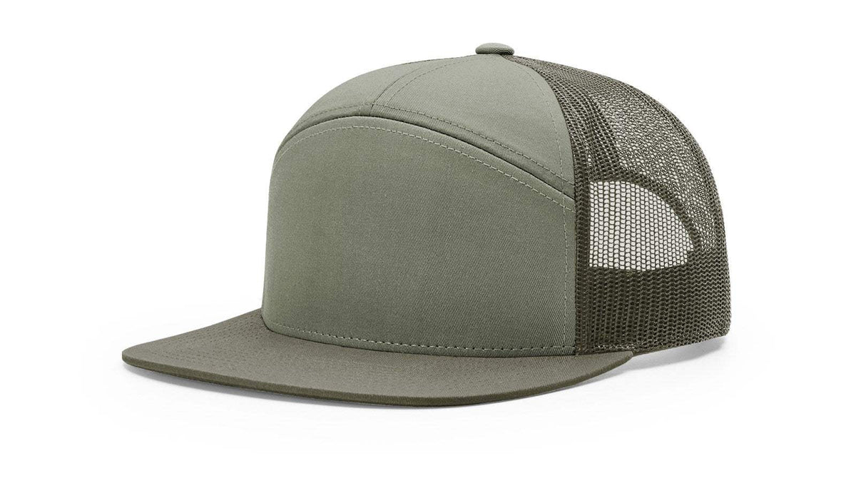 Richardson 168 Hat 7-Panel Trucker Cap Hi-Pro Adjustable Snapback - OSFM