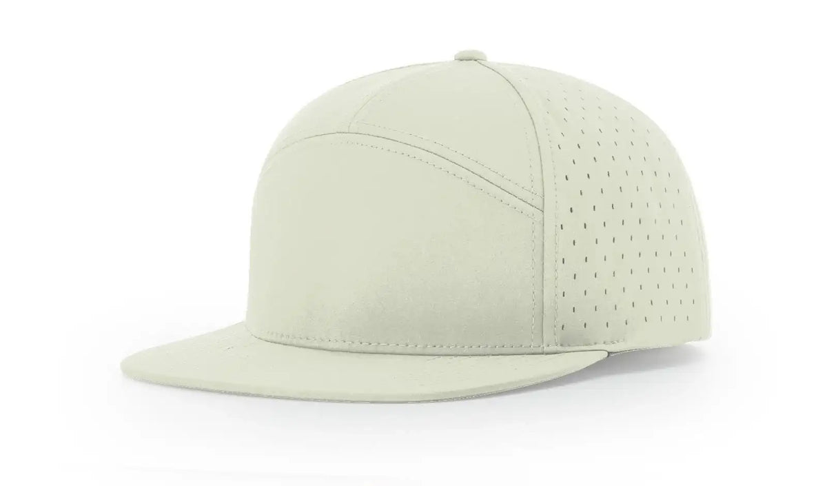 Richardson 169 7-Panel Hat Polyester Structured High-Profile Cap Adjustable Snapback - Richardson Cannon Hat