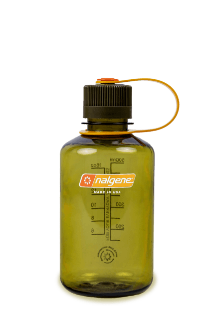 Nalgene Narrow Mouth 16oz Tritan Plastic Water Bottle, 16 Ounce Bottle