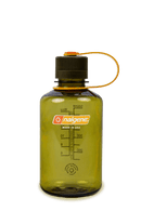 Nalgene Narrow Mouth 16oz Tritan Plastic Water Bottle, 16 Ounce Bottle