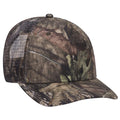 OTTO CAP® 171-1292  -  Mossy Oak Camouflage Superior Polyester Twill 6 Panel Low Profile Mesh Back Trucker Hat