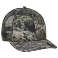 OTTO CAP® 171-1292  -  Mossy Oak Camouflage Superior Polyester Twill 6 Panel Low Profile Mesh Back Trucker Hat