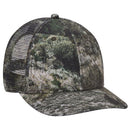 OTTO CAP® 171-1292  -  Mossy Oak Camouflage Superior Polyester Twill 6 Panel Low Profile Mesh Back Trucker Hat