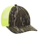 OTTO CAP® 171-1293  - Mossy Oak Camouflage 6 Panel Low Profile Mesh Back Trucker Hat