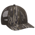 OTTO CAP® 171-1293  - Mossy Oak Camouflage 6 Panel Low Profile Mesh Back Trucker Hat