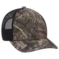 OTTO CAP® 171-1293  - Mossy Oak Camouflage 6 Panel Low Profile Mesh Back Trucker Hat