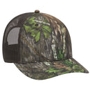 OTTO CAP® 171-1293  - Mossy Oak Camouflage 6 Panel Low Profile Mesh Back Trucker Hat