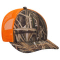 OTTO CAP® 171-1293  - Mossy Oak Camouflage 6 Panel Low Profile Mesh Back Trucker Hat