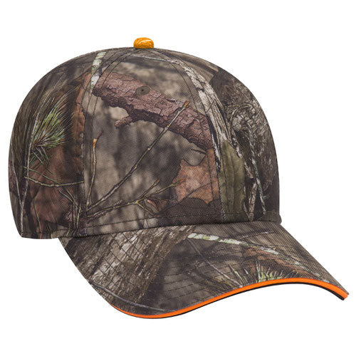 OTTO CAP® 171-1294 - Mossy Oak Camouflage Sandwich Visor 6 Panel Low Profile Baseball Cap