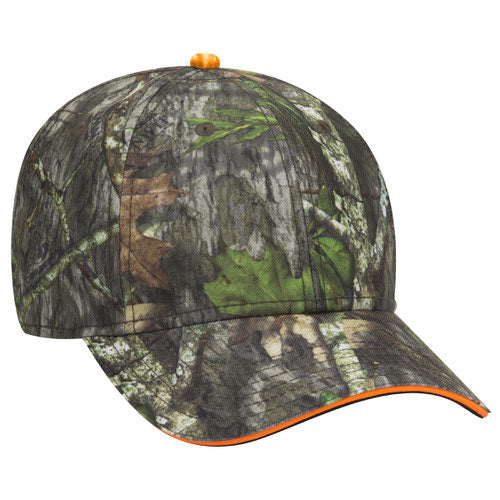 OTTO CAP® 171-1294 - Mossy Oak Camouflage Sandwich Visor 6 Panel Low Profile Baseball Cap