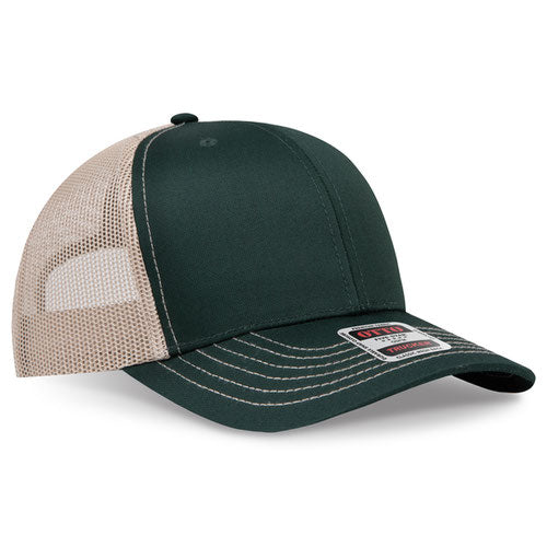 OTTO CAP 112-1  - 6 Panel Mid Profile Mesh Back Trucker Hat