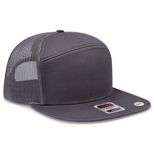 OTTO CAP® 172-1298 - OTTO SNAP 7 Panel Pro Style Mesh Back Trucker Snapback Hat