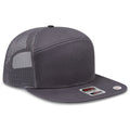 OTTO CAP® 172-1298 - OTTO SNAP 7 Panel Pro Style Mesh Back Trucker Snapback Hat