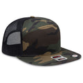 OTTO CAP® 172-1298 - OTTO SNAP 7 Panel Pro Style Mesh Back Trucker Snapback Hat
