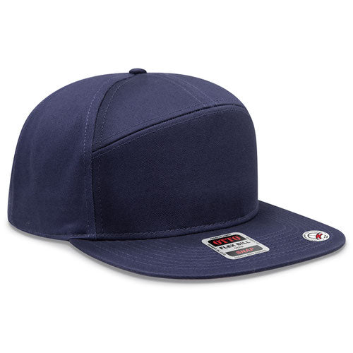 OTTO 177-1331 7 Panel Pro Style Snapback Hat – Navy