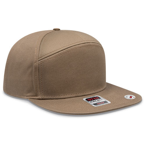 OTTO 177-1331 7 Panel Pro Style Snapback Hat – Coyote Brown