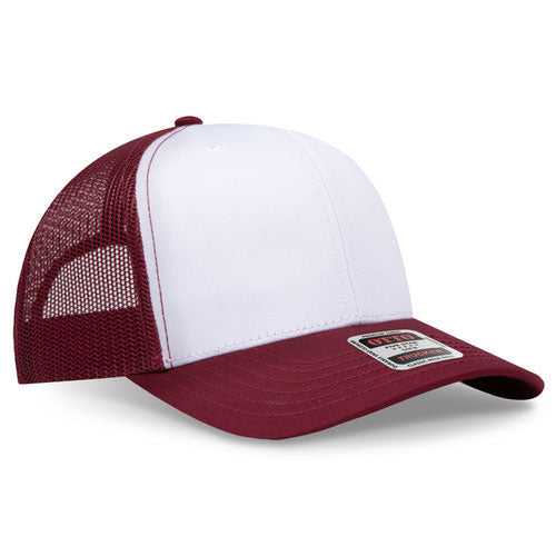 OTTO CAP 112-1  - 6 Panel Mid Profile Mesh Back Trucker Hat