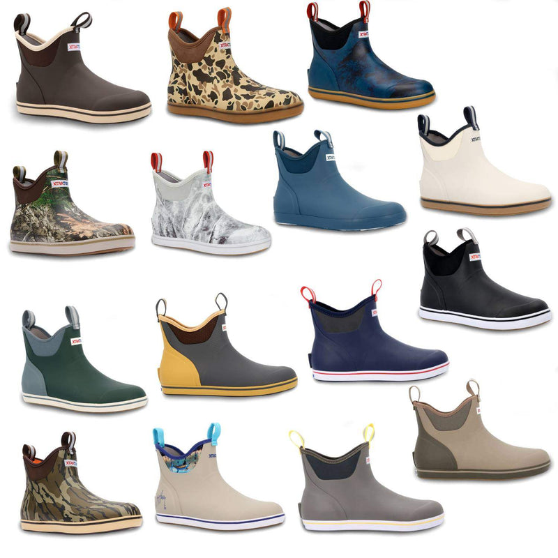 XtraTuf Men's 6in Ankle Deck Boots – Durable, Waterproof, All-Day Comfort and Performance