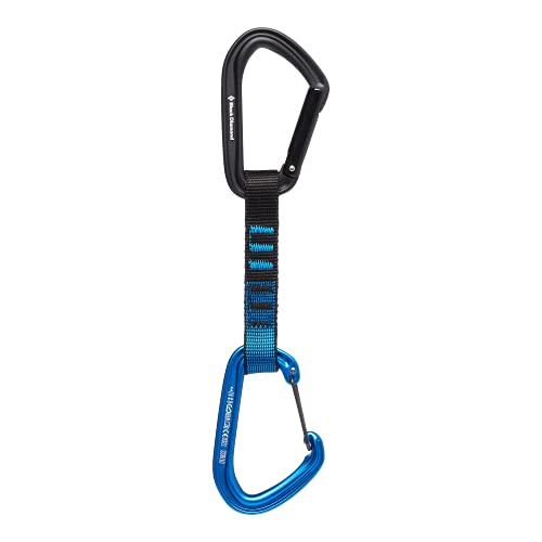 Black Diamond HotForge Hybrid Quickdraw – 12cm Blue Quickdraw with Lightweight and Durable Design for Reliable Climbing