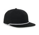 Outdoor Cap AR‑100 – Unstructured 5‑Panel Camper‑Shape Polyester‑Spandex Cap with Flat Visor and Interchangeable Cords
