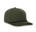Outdoor Cap AR‑200 - High‑Crown Structured Anyrope Perforated 5‑Panel Cap with Flat Visor and Interchangeable Cords
