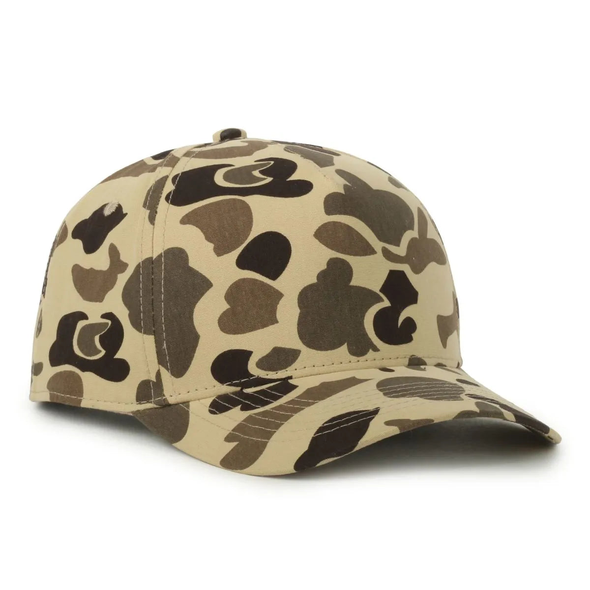 Outdoor Cap GC101 5-Panel Camo Mesh Back Hat – Structured Pro Round Crown Cap